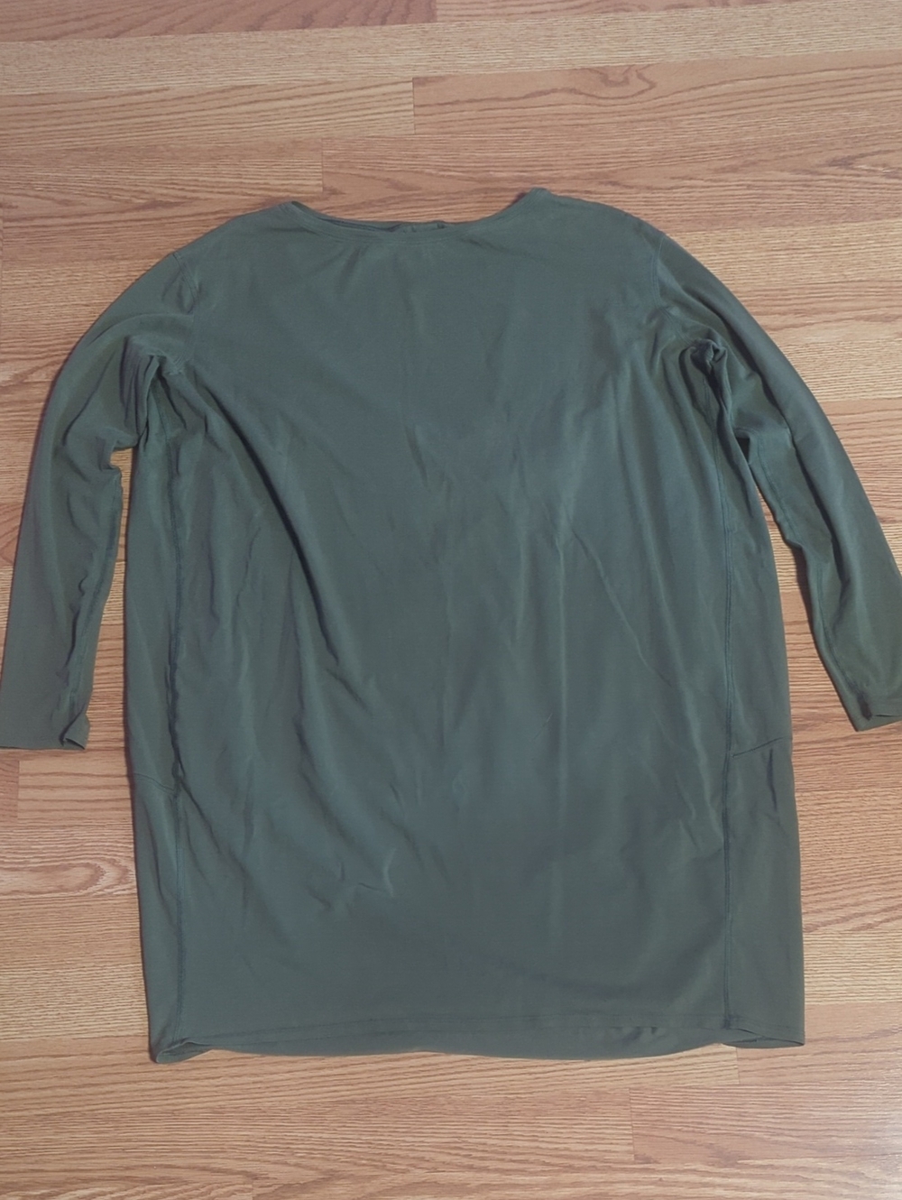 Lululemon Womens Olive Green Long Sleeve Tunic Dress